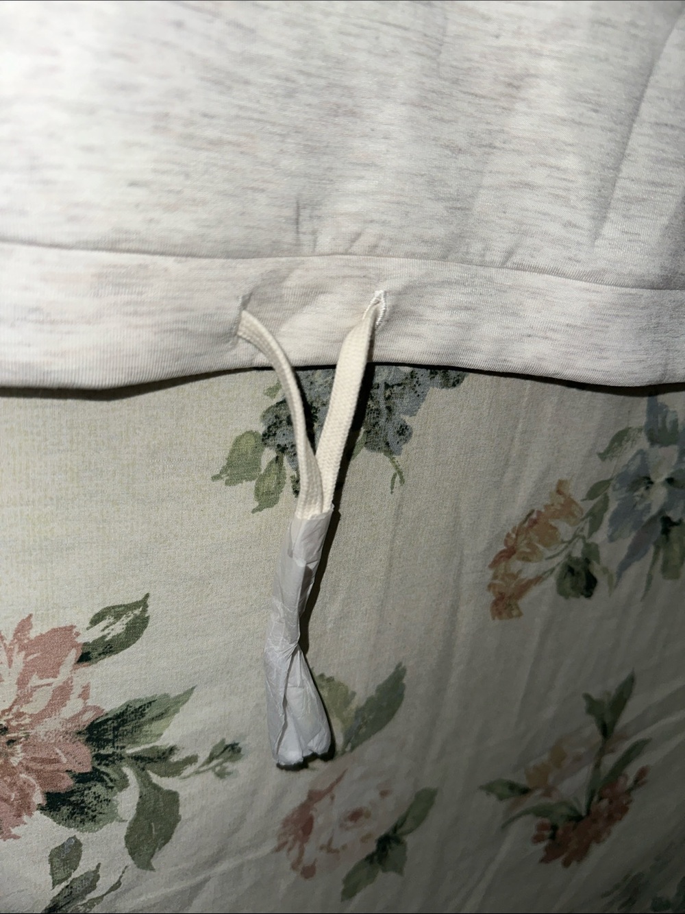 Varley Oatmeal Drawstring Mock Neck Sweatshirt - Picture 6 of 7